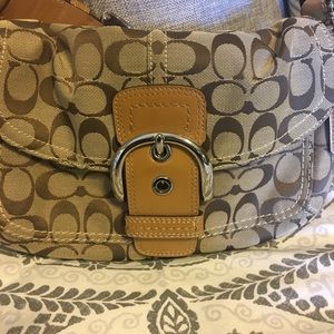 Coach Signature print Shoulder Bag